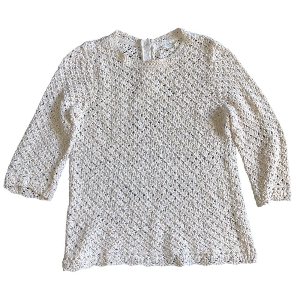 Fatface Cream Pointelle Open Knit
Crewneck‎ Crochet Sweater 8